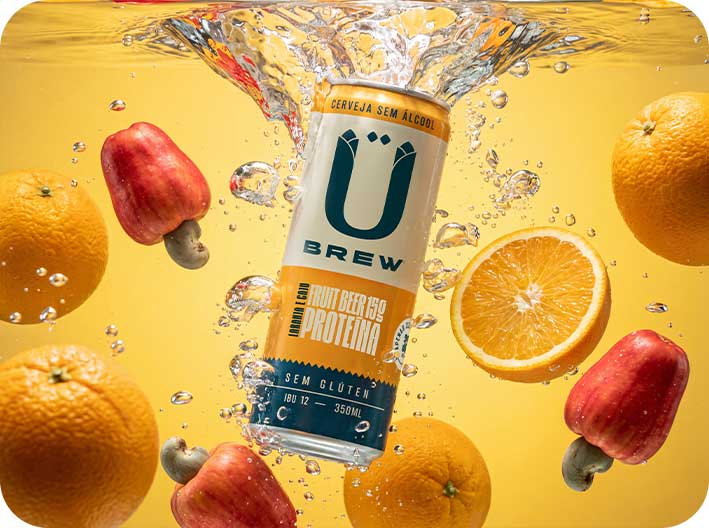 Übrew Fruit brew na água